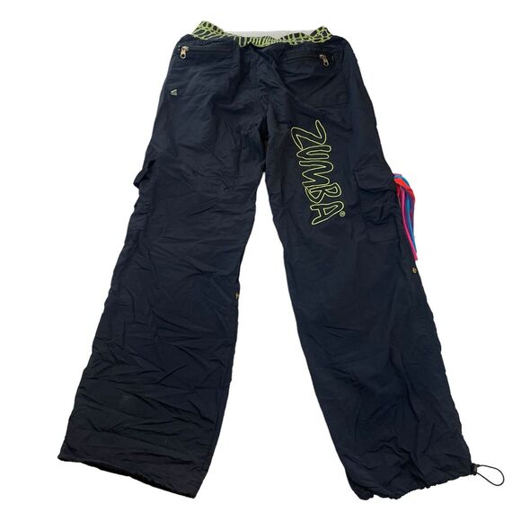 ZUMBA Cargo Capri Pants Women’s Size Large DANCE FITNESS SALSA - Picture 7 of 15